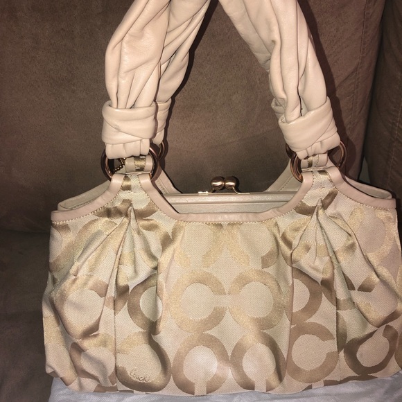 Coach beige handbag - Picture 3 of 6